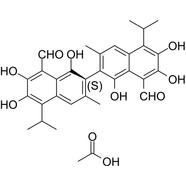 (S)-Gossypol acetic acid 1189561-66-7